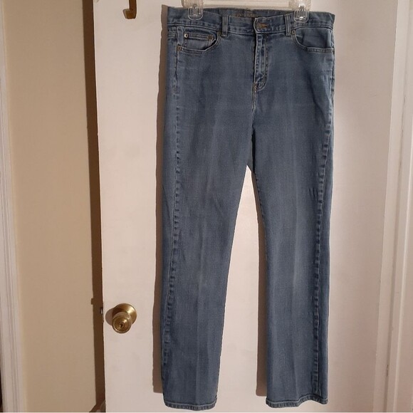 Lauren jeans Co Ralph Lauren blue denim jeans size 10 classic straight leg pants - Picture 1 of 9